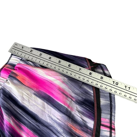 Lululemon Run Roll Down Shorts Women’s 4 Mirage Deep Indigo Polyester Pink Gray - Picture 6 of 7